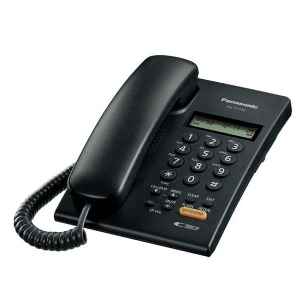 Panasonic Kx-t7705 Corded Phone Cord Telephone Caller Id Compatible Wall Mountable Hotel Use Single Line