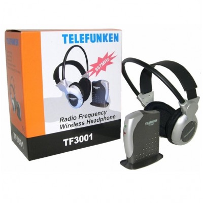 Telefunken TF-3001GS Radio Frequency Wireless Headphone  Transmission Frequency: 866MHz - 868MHz    Consoles And PCs  Built-in R