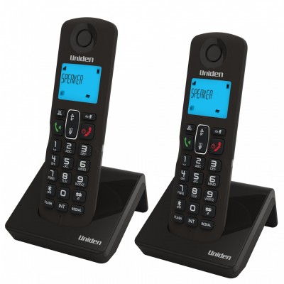 UNIDEN AT3101-2 2 Handsets 1.8 Ghz Speaker LCD backlit Caller ID Call  Compatible  Cordless  Auto Answer / hang off Alarm