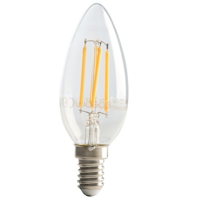 Luceco LC14W4F47-LE LED Candle Filament E14 4W 470lm 2700K Warm White