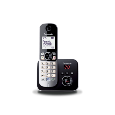 Panasonic KX-TG6821 Hands-Free Speakerphone Caller ID with 50 Name and Number Call Log Clear Sound  Night Mode