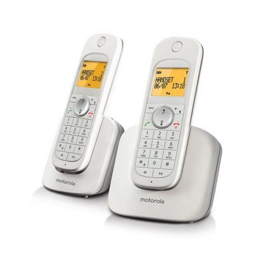 Motorola MOT-D1002 1.8 GHz DECT Twins Set  DECT 1.8 Room Monitor Tone and Pulse Dialing