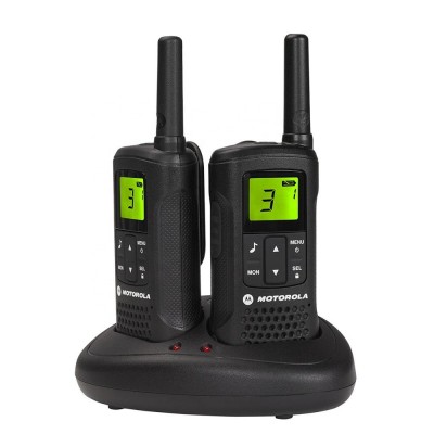 T60 Motorola PMR Walkie Talkie Free Calls 8 Channels 121 codes Scan/Monitor Hands free