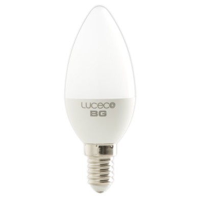 Luceco LC27C5W47-2A LED 5.2W E27 470lm 6500K Cool White Non Dimmable C37 Candle bulb
